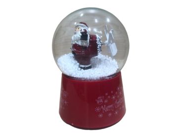 Kar Püskürten Noel Baba Müzikli Kurmalı Kar Küresi