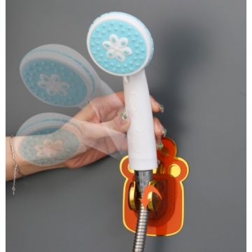 Sevimli Hayvan Figürlü Yapışkanlı Duş Başlığı Tutucu