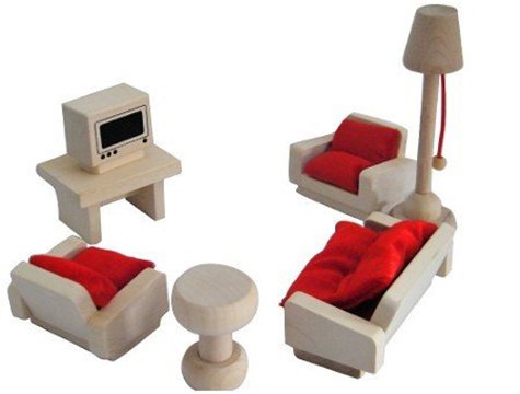 Ahşap Mini Salon Takımı (7 Parça)