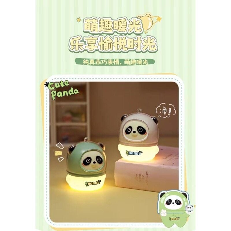 Usb Şarjlı Sevimli Panda Tasarımlı Masa Lambası