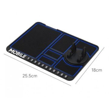 Araç İçi Kaydırmaz Taban Telefon Tutucu Numaratör Organizer