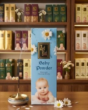 Zed Black Baby Powder İncense Sticks Çubuk Tütsü (120 Adet)