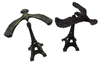Dekoratif Metal Eyfel Kulesi Denge Kartal Biblo (15cm)