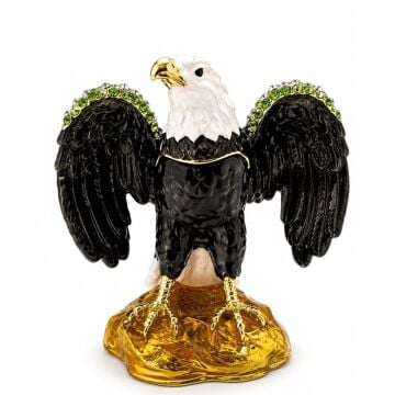 Swarovski Taşlı Kartal Biblosu (8 cm)