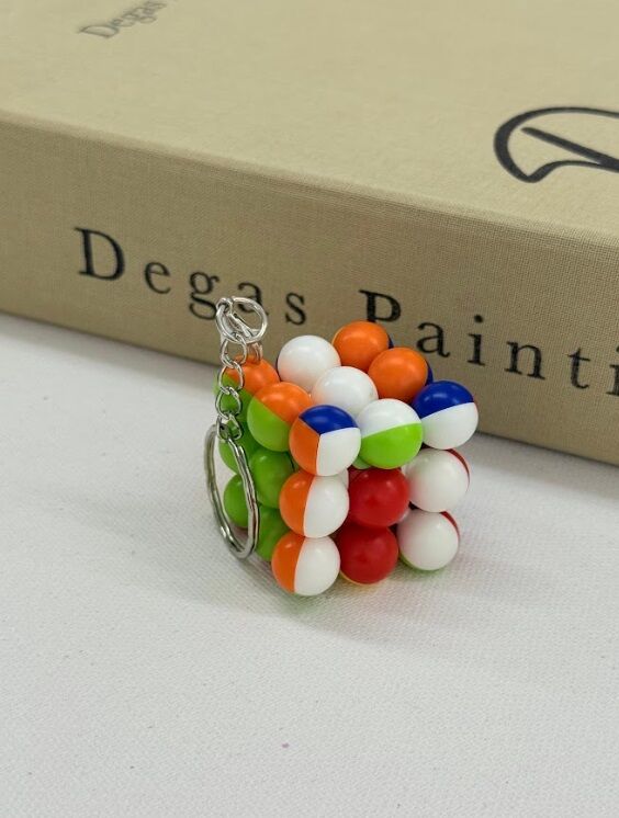 Mini Top Sihirli Küp Tasarımlı Anahtarlık Ve Çanta Süsü