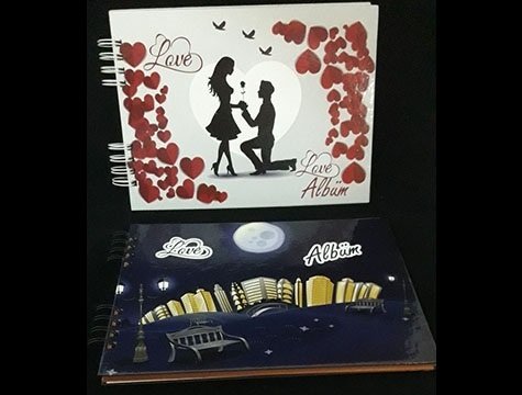 Kendin Yap Love Kapaklı Albüm Defter