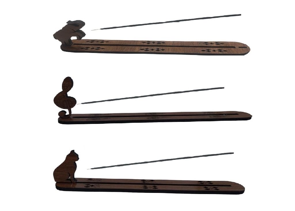 Dekoratif Hayvan Ve Nota Figürlü Tütsülük