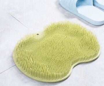 Güçlü Vantuzlu Banyo Sırt Fırçası ve Kaymaz Masaj Matı