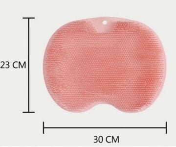 Güçlü Vantuzlu Banyo Sırt Fırçası ve Kaymaz Masaj Matı