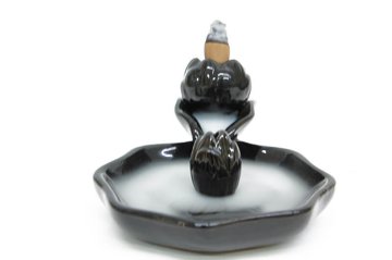 Seramik Geri Akış Sekizgen Altlıklı Buhurdanlık