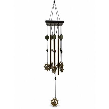 Metal  Dümen Tasarımlı Rüzgar Çanı (73cm)