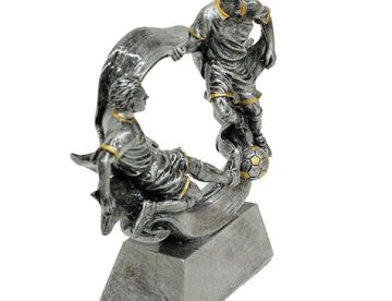 İsme Özel 2'li  Futbolcu Temalı Dekoratif Biblo ve Ödül