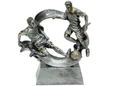 İsme Özel 2'li  Futbolcu Temalı Dekoratif Biblo ve Ödül