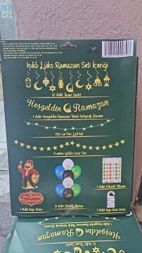 Işıklı Kutulu Ramazan Temalı Işıklı Lüks Ramazan Seti