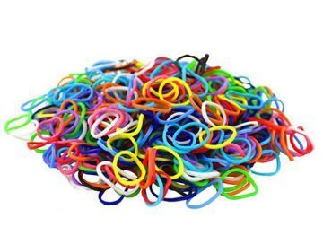 Rengarenk Bileklik Yapma Lastiği Yedek (2400 Adet)