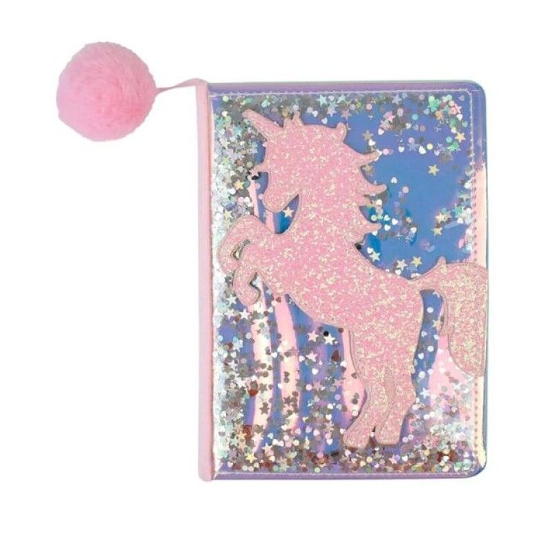 Sevimli Ponponlu Simli Boynuzlu At Defter