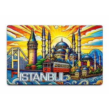 İstanbul Tasarım Manget Buzdolabı Süsü (10cmx6cm)