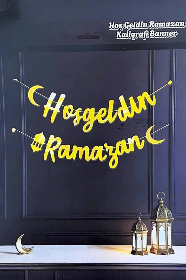 Hoşgeldin Ramazan Kaligrafi Banner Uzar Yazı