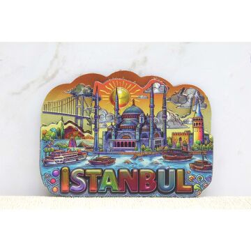 Silikon İstanbul Tasarım Manget Buzdolabı Süsü (8cm x7cm