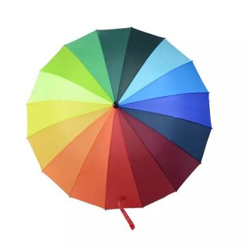 Rengarenk Gökkuşağı Sokak Süsleme Şemsiyesi