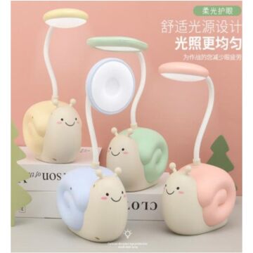 Salyangoz Tasarımlı Kalemlikli Masa Lambası