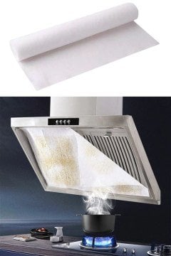 Mutfak Davlumbaz Koruyucu Yağ Emici Dayanıklı Yedek Filtre Kağıt 2'li